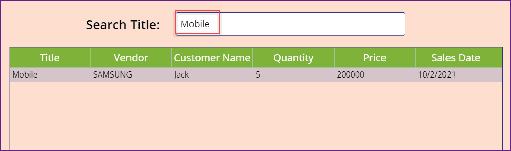 How to Filter Data table in Power Apps