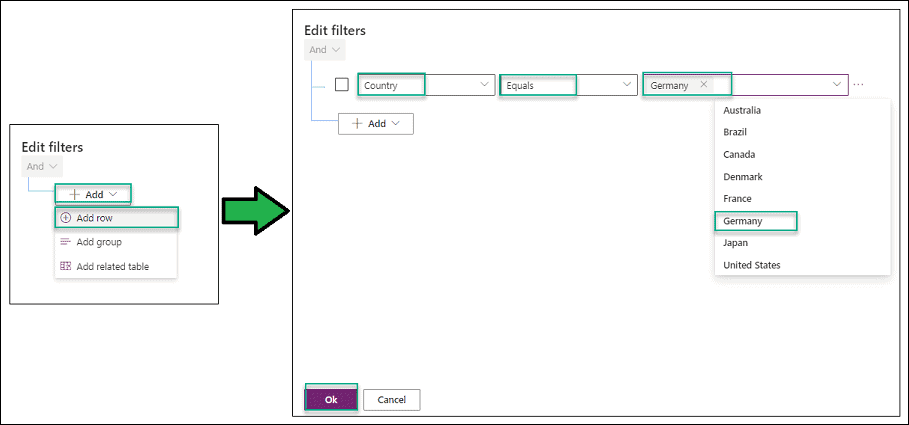 How to Filter Dataverse View