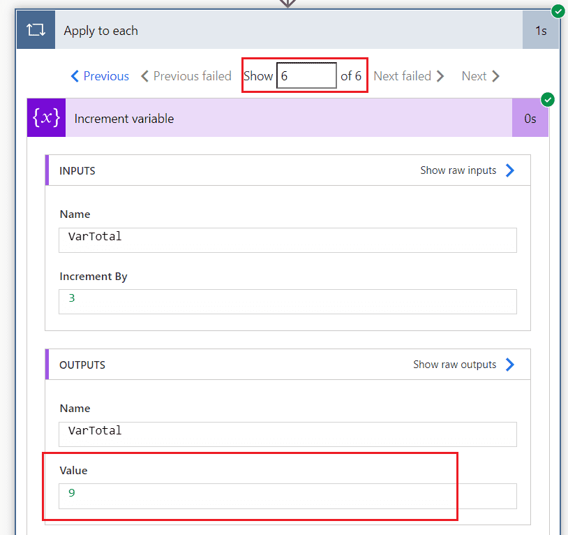 How to increment a variable in Power Automate using Apply to each