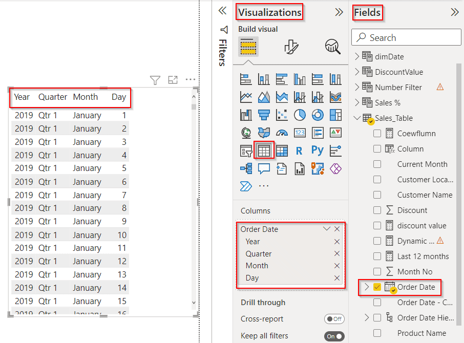 How to remove Date Hierarchy in Power BI