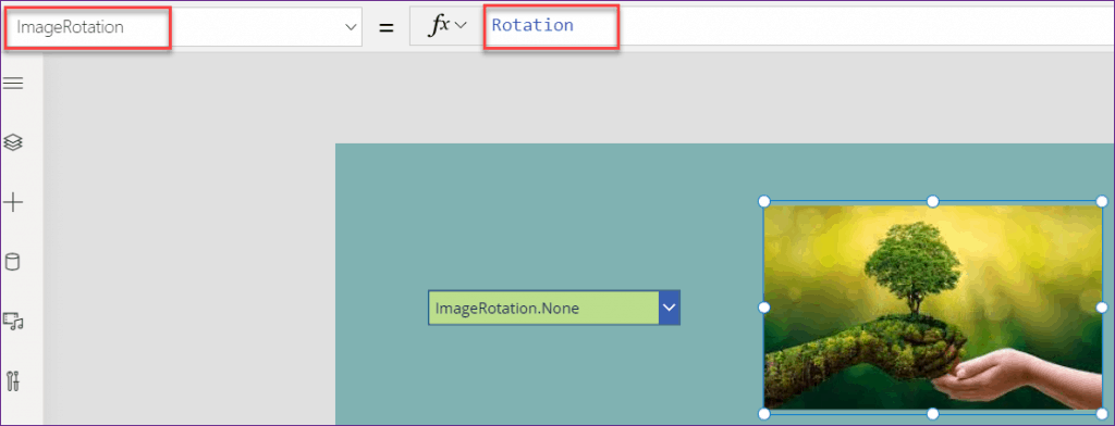 how to rotate image in PowerApps