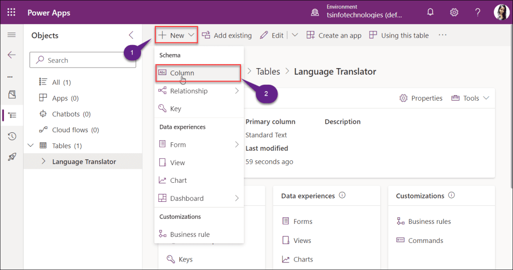 How to translate a text in Dataverse Using AI Builder