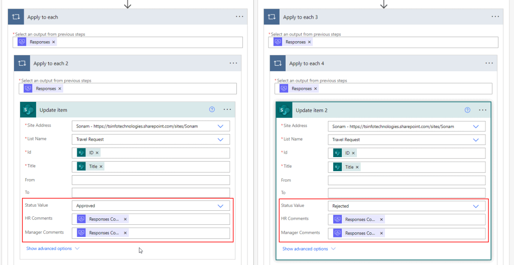 How to use condition after Parallel branch in Power Automate