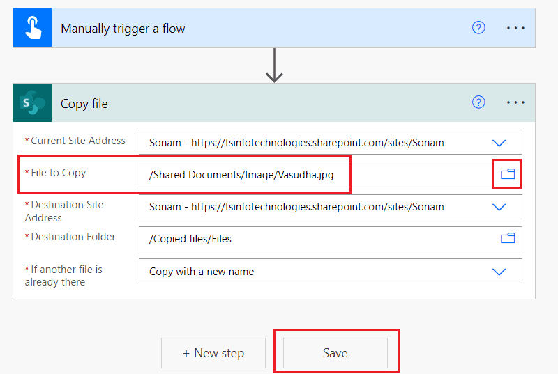  How to use SharePoint copy file identifier in power automate