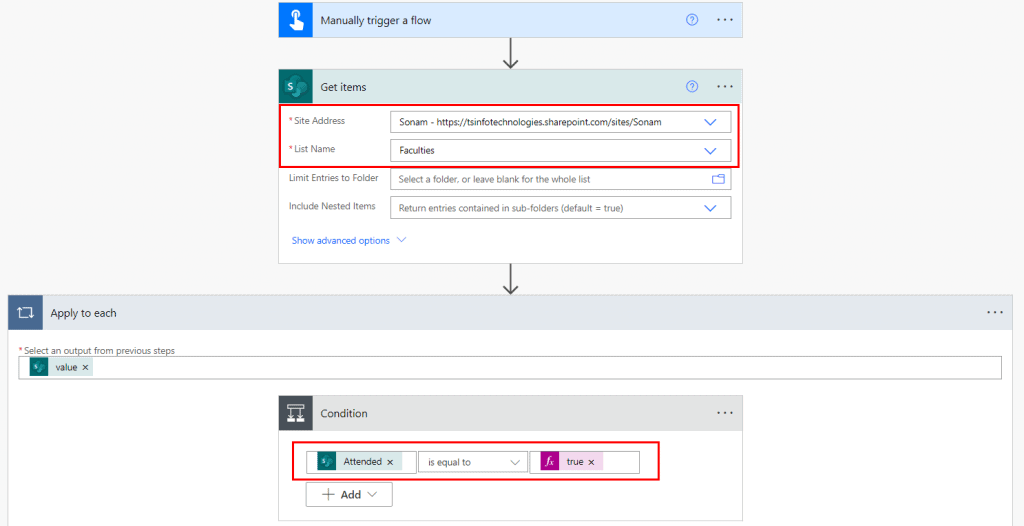 If condition Boolean in Power Automate