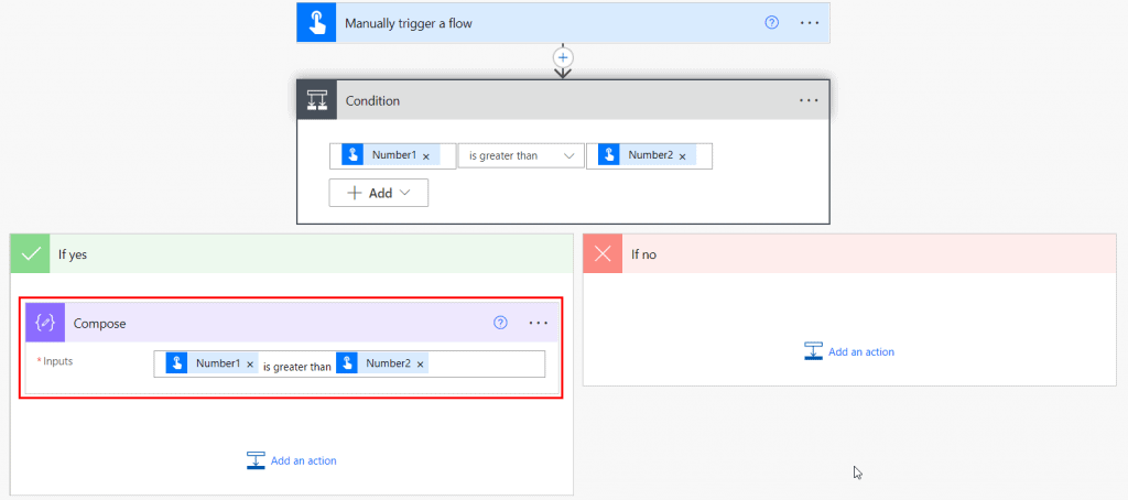 If condition is greater than in Power Automate