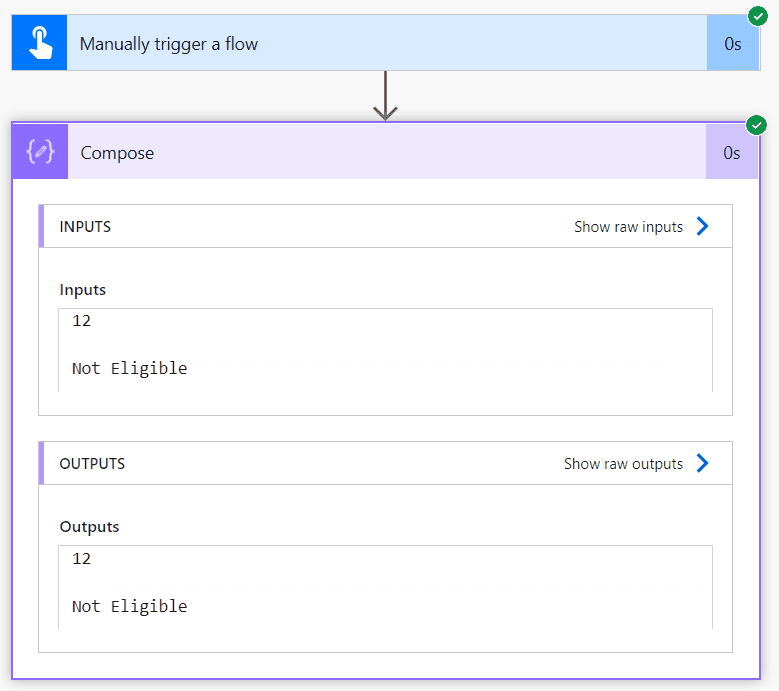 Example of IF expression in Power Automate 