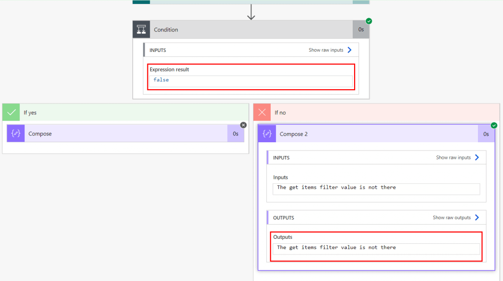 if get items action is empty in Power Automate