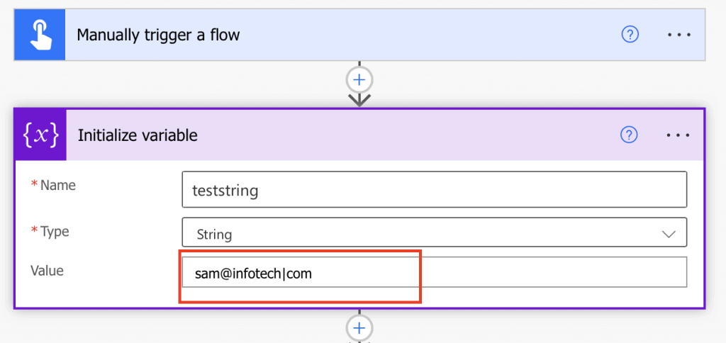 Power automate split string between two characters