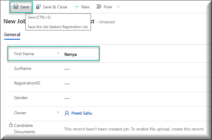 Insert to file field to Dataverse Form