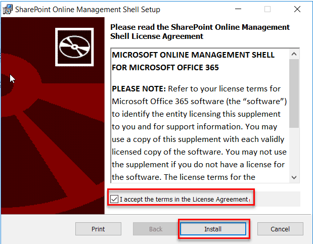 sharepoint online management shell commands