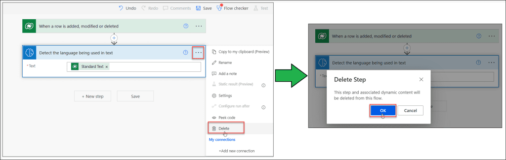 Invalid connection in AI builder