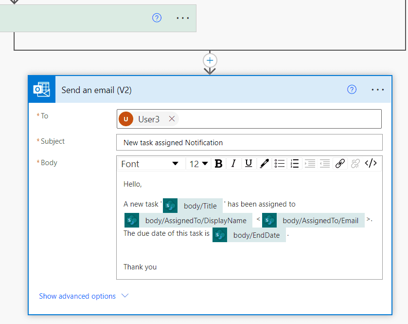 Joining a parallel action to an already existing flow