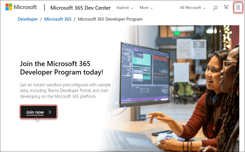 Microsoft 365 developer program