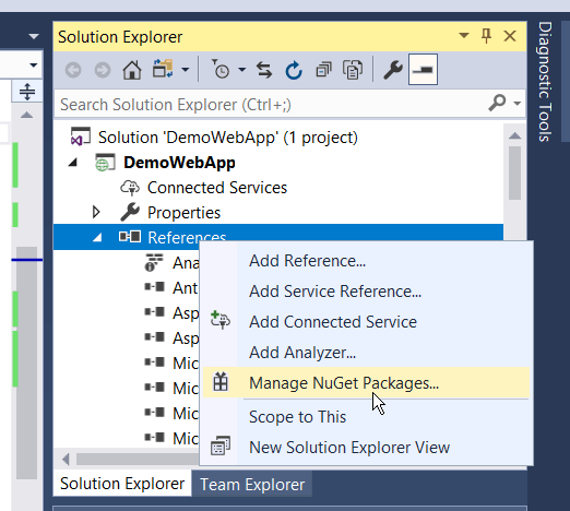 could not load file or assembly 'microsoft.ai.web' or one of its dependencies