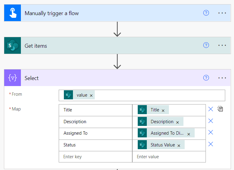 Microsoft Flow with Multiple conditions creates an HTML table