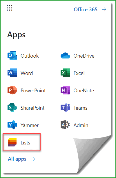 microsoft lists