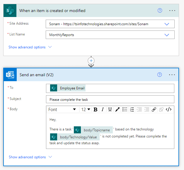 Microsoft Power Automate Flow Multiple Trigger Conditions