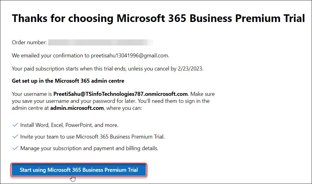 Microsoft sharepoint trial