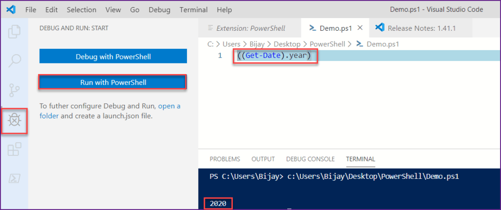 missing argument in parameter list powershell