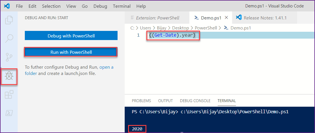 Missing an argument for parameter Year