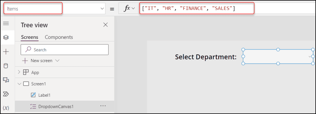 Modern Dropdown Control in Power Apps