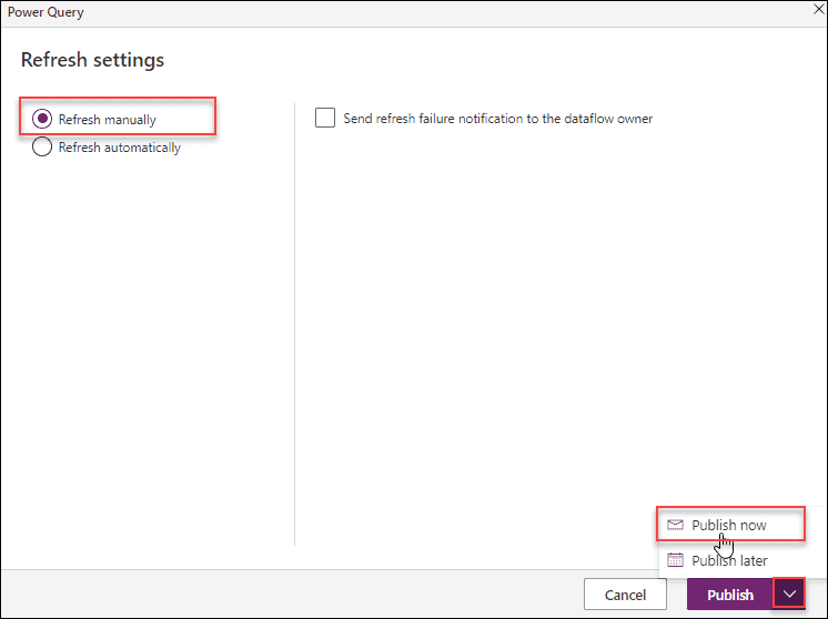 Move data from excel to dataverse table