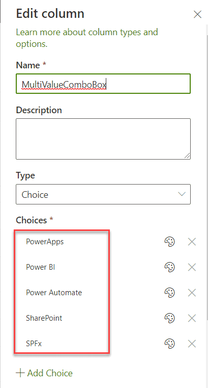 office-ui-fabric-react combobox options