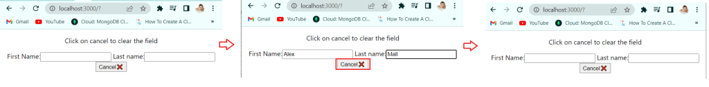 onCancel react