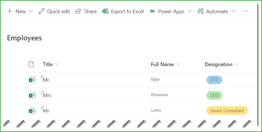 open sharepoint list in excel