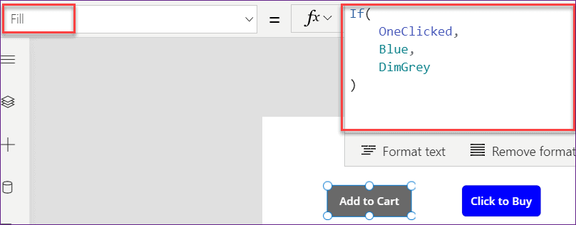 powerapps change color on click
