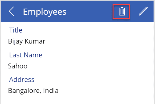 Power apps delete item