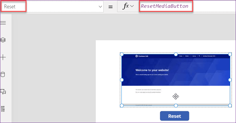 Power Apps reset image control