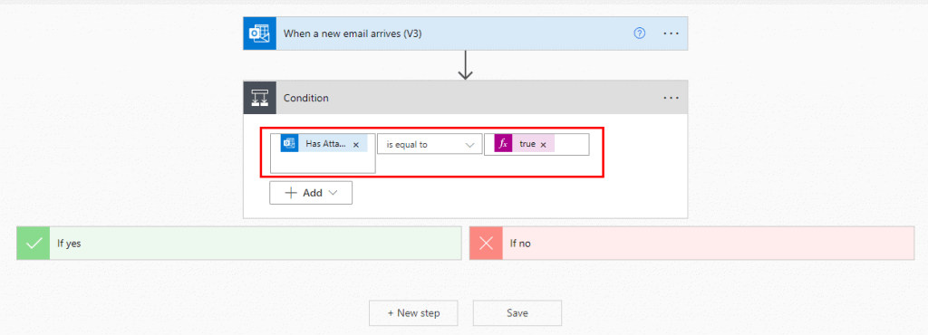 Power Automate check if attachments exist