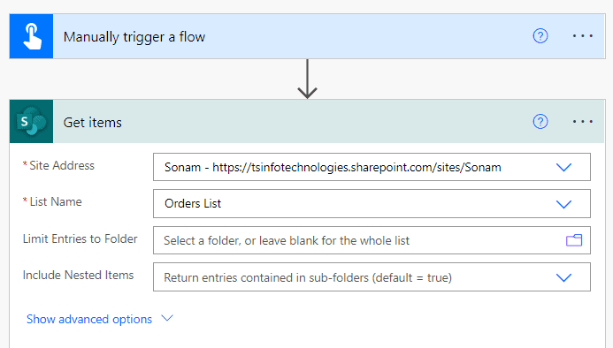 Power automate check if column equals