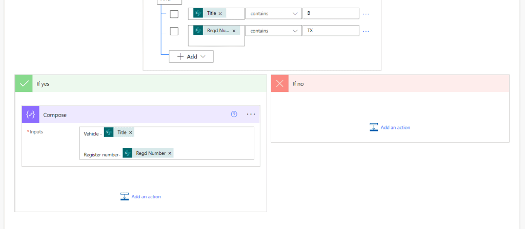 power automate condition contains multiple values