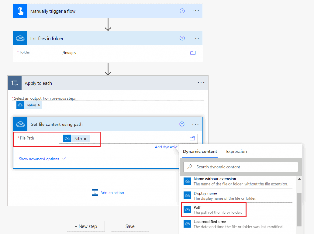 power automate copy file from OneDrive to local drive