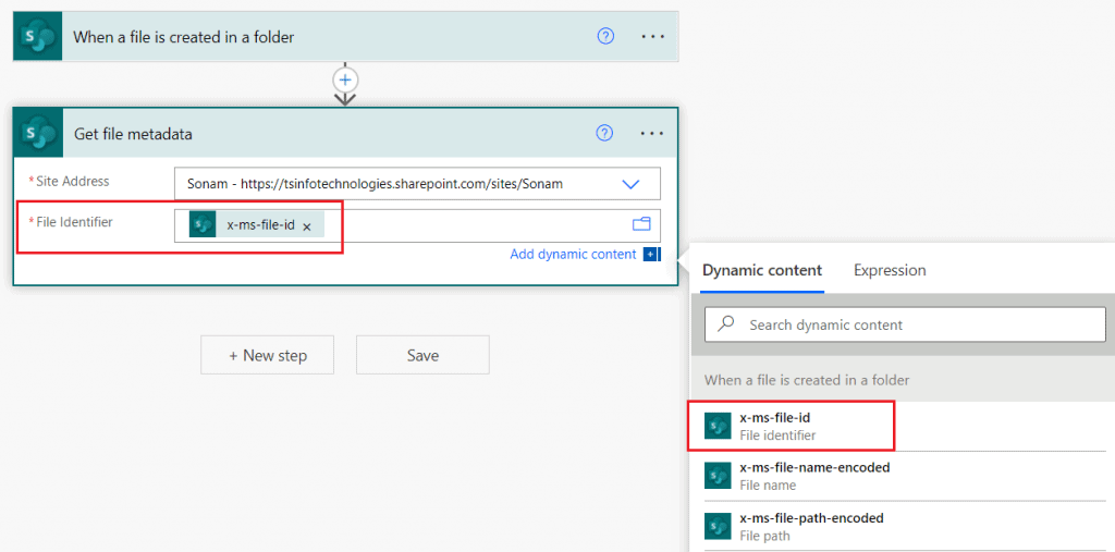 power automate copy file with metadata