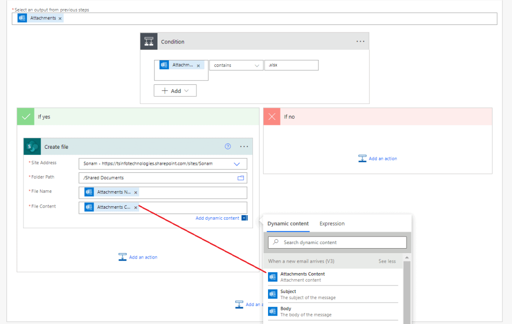 copy excel file to SharePoint power automate