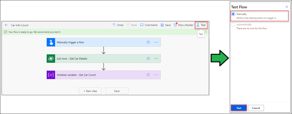 Power Automate Dataverse List Row Count