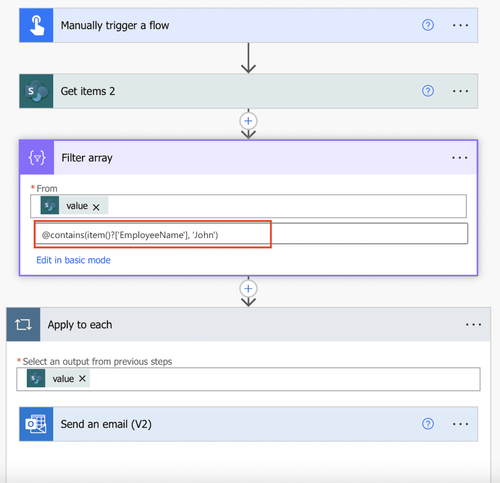 Power automate filter array contains Power automate filter array contains