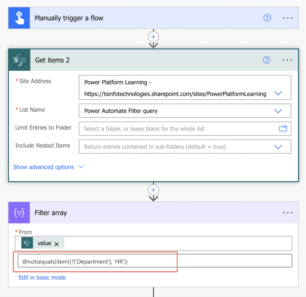 Power automate filter array not equal to Power automate filter array not equal to