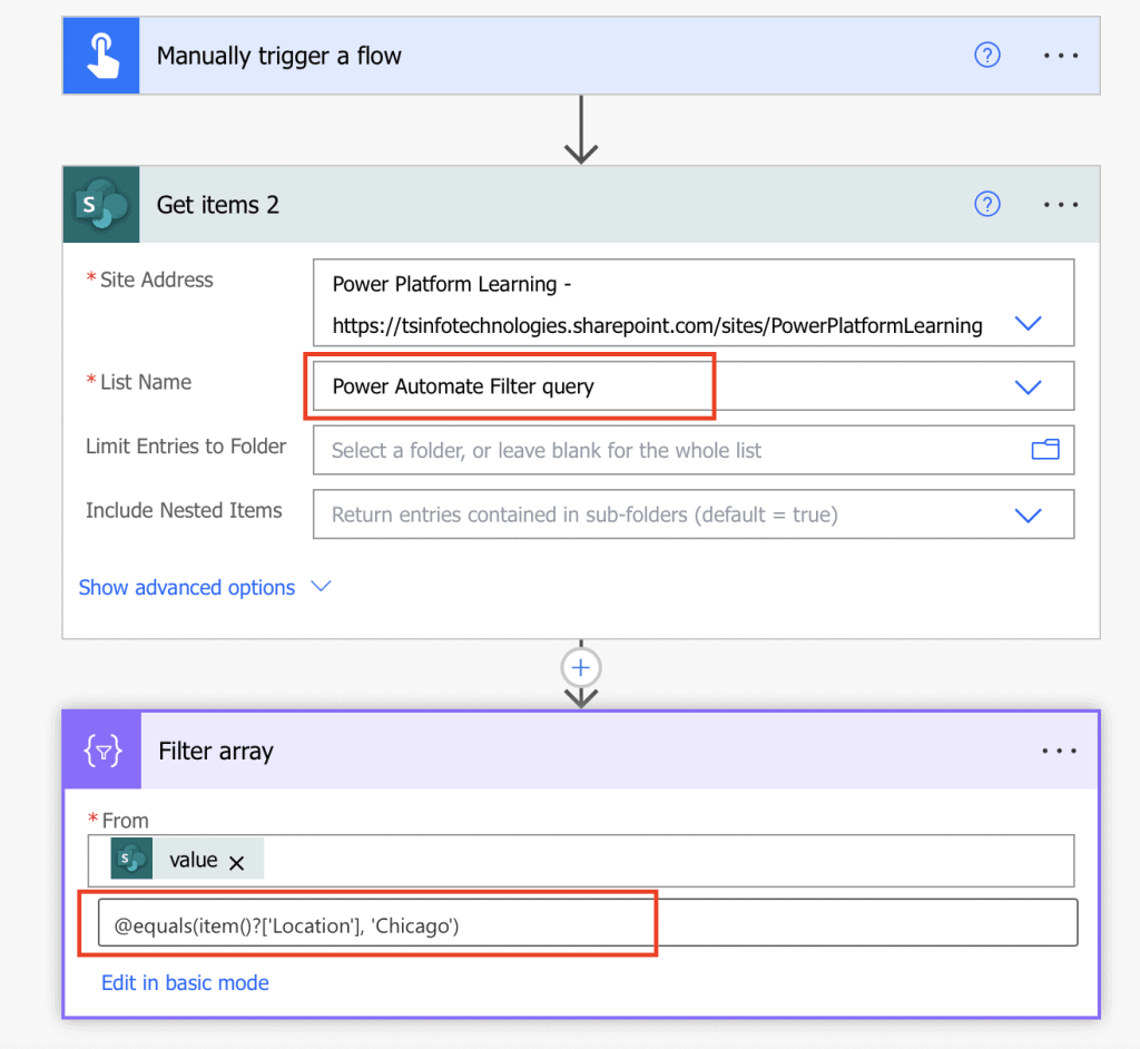 Power Automate filter array SharePoint list 1 Power Automate filter array SharePoint list