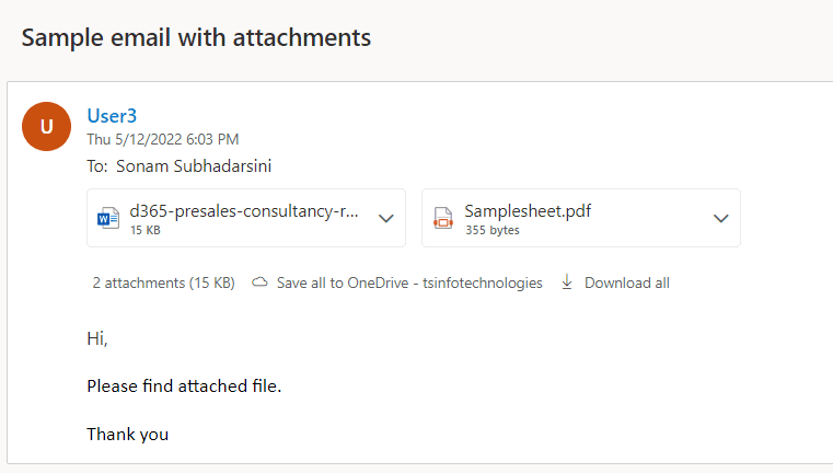 Power Automate flow condition if the attachment exists