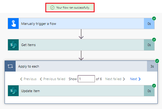 Power Automate Flow Update Field with Today date