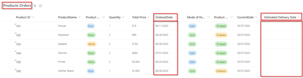 Power Automate Flow Update Sharepoint List Field with today's date