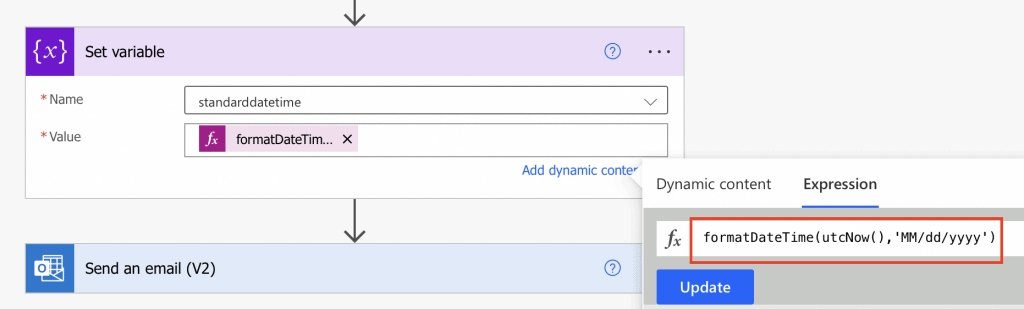 format date power automate