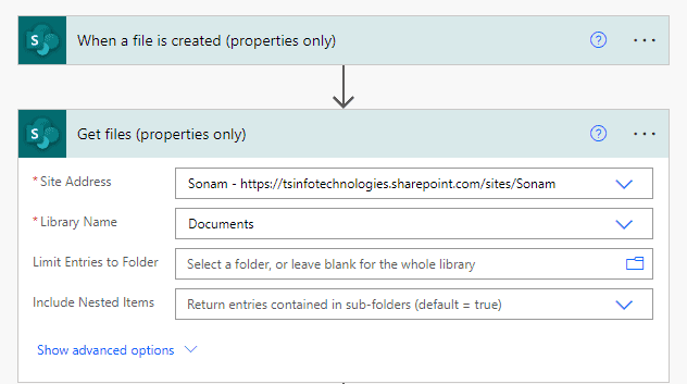 Power Automate if a file exists flow fails