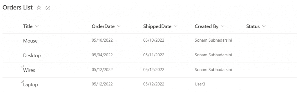 Power Automate if column equals