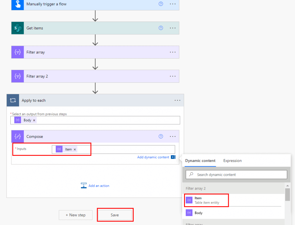 Power Automate Multiple Conditions in Filter Array